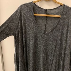 Emma and Sam Gray layering long sleeve shirt